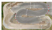 Bemaßung Rallyecross Groß Dölln 2,70 × 1,50 m