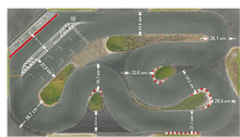 Bemaßung SPA-Raceway dry TT 2,70 × 1,50 m